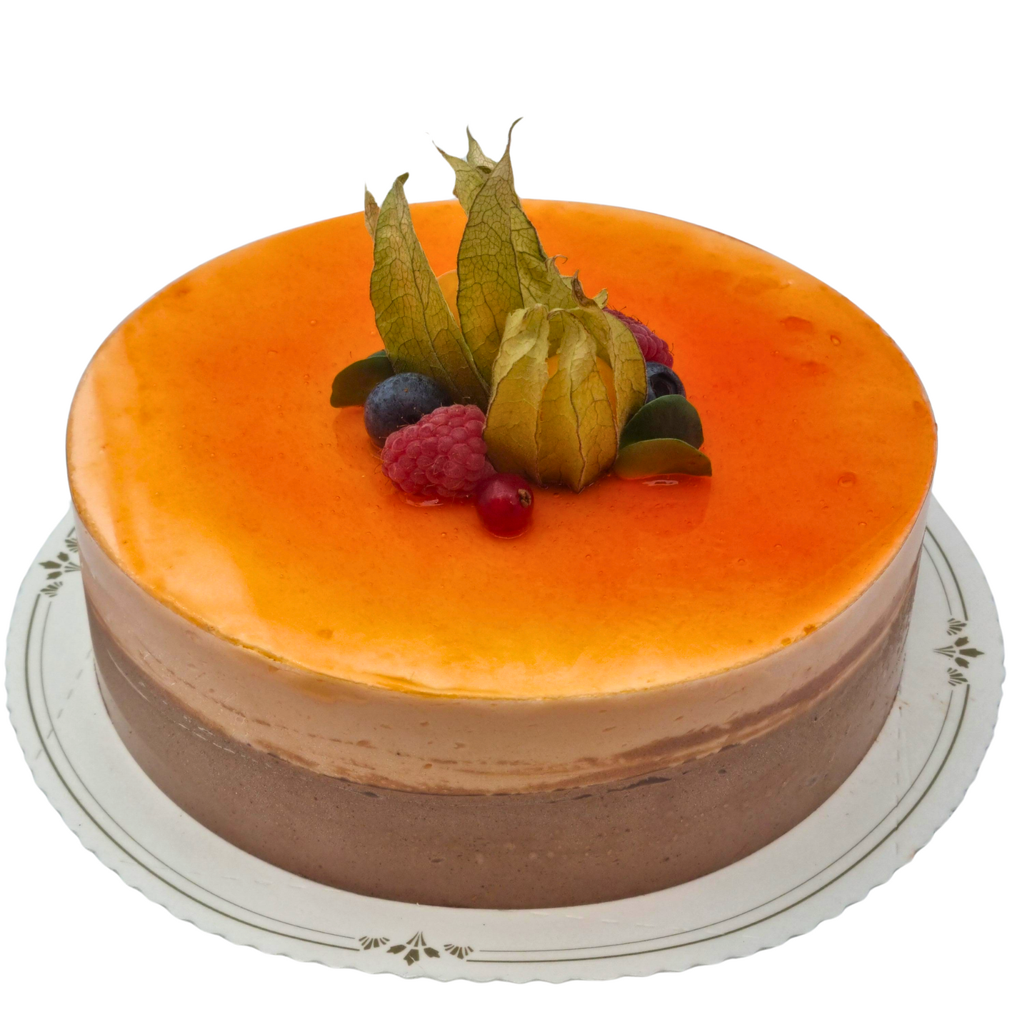 Appelsiini-suklaamoussekakku (G)